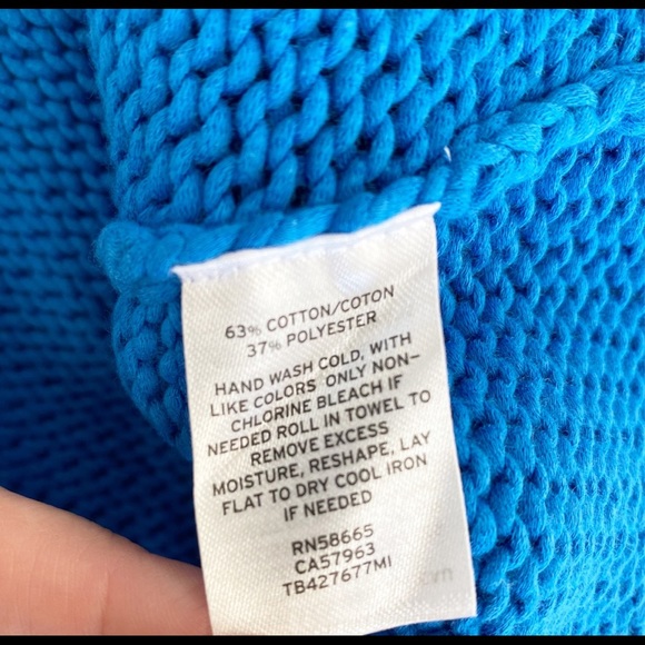 Treasure & Bond Blue Crew Neck Knit Pullover S - Picture 5 of 5